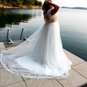 Lace wedding gown